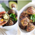 Avocado-stuffed meatballs