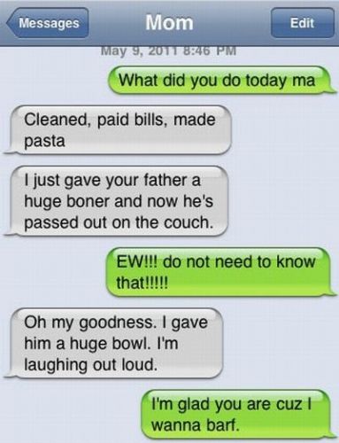 Awkward Texts Between Parents and Kids