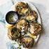 grilled artichokes with garlic parmesan butter