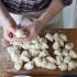 Shape the pieces of dough into 40 balls