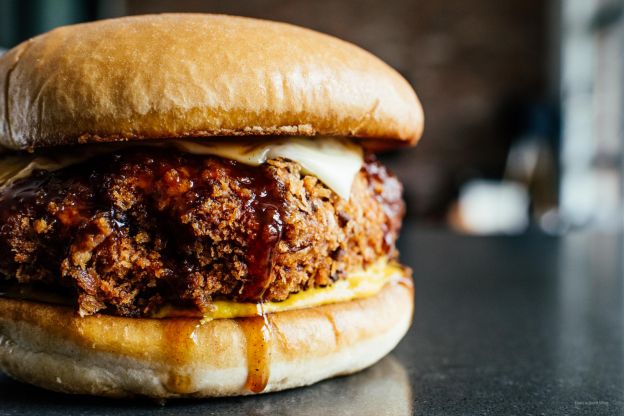 Turkey Menchi Katsu Burger
