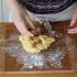 Add the almonds and continue to knead gently