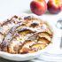 Croissant Bread Pudding with Peaches