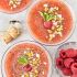 rose and watermelon soup