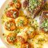 Garlic Butter Steak and Scallops