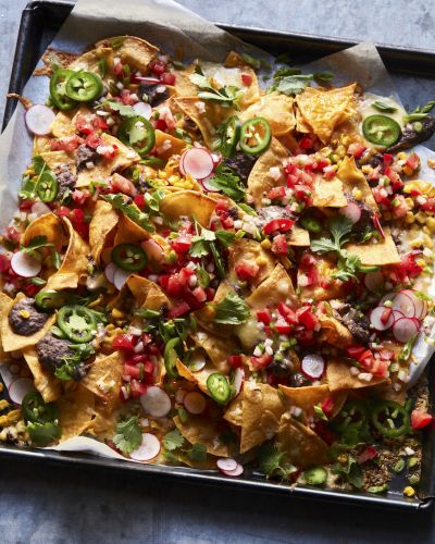 Fully Loaded Black Bean Nachos
