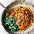 Creamy Pumpkin Spaghetti with Garlic and Kale