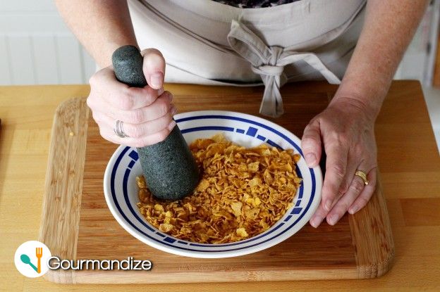 Crush the cornflakes