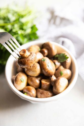 Buttery Crock Pot Ranch Mushrooms
