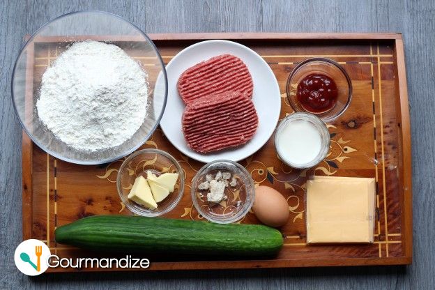 Ingredients to make roughly 15 mini burgers