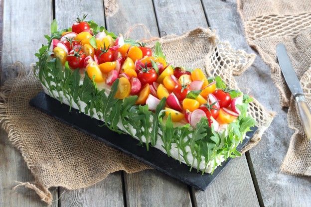 veggies sandwich cake