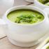 Quick and Easy Pea Soup with Basil Pesto