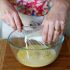 Add the milk and the vanilla