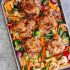 Sheet Pan Honey Balsamic Chicken Thighs with Veggies