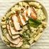 Creamy Basil Pesto Pasta with Grilled Chicken