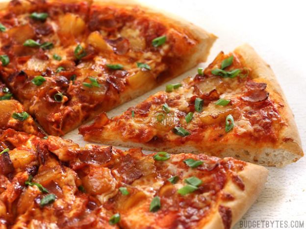 Bacon and Caramelized Pineapple Pizza