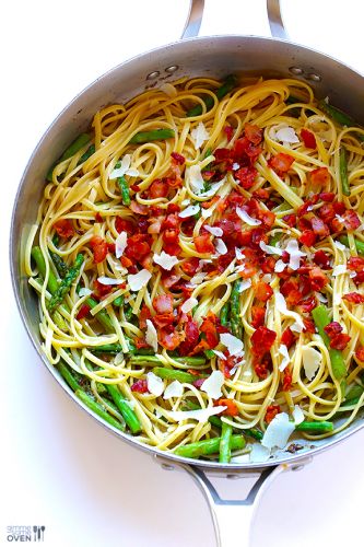 Bacon Asparagus Pasta