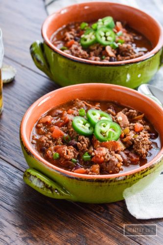 BACON BISON BEER CHILI