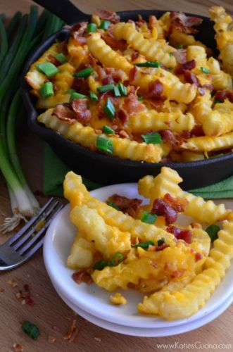 Bacon cheddar fries