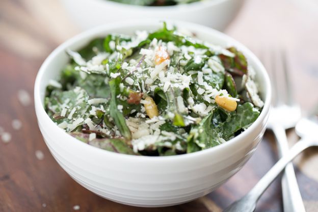 Bacon Kale Caesar Salad