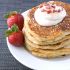 Bacon Polenta Pancakes With Maple Whipped Cream