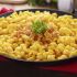 Homemade mac 'n' cheese with bacon bits