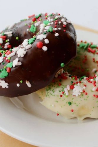 Baked Christmas Donuts