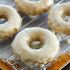Baked Eggnog Donuts with Eggnog Glaze