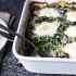 Baked eggs with spinach and mushrooms