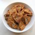 Baked pita chips