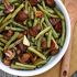 Balsamic Garlic Roasted Green Beans & Mushrooms