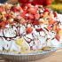 Banana split ice cream pie