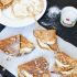 Banana crepes with fleur de sel caramel cream