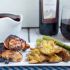 Barbecue Chicken with Pinot Noir Blueberry Sauce