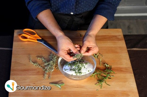Herbed salt: the thyme
