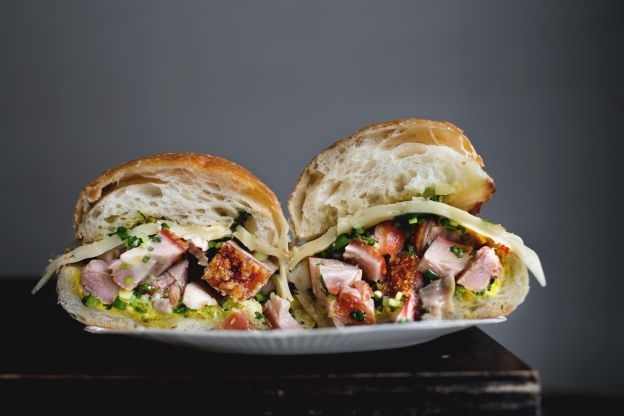 Cantonese-Style Porchetta Sandwich