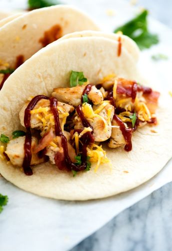 BBQ CHICKEN BACON TACOS