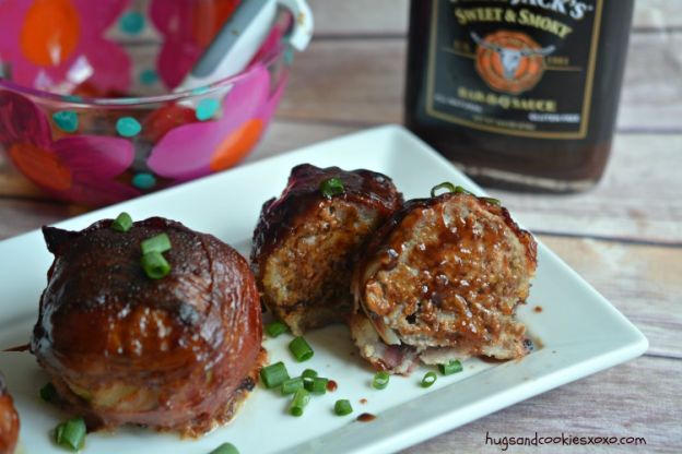 BBQ Onion Meatball Bombs