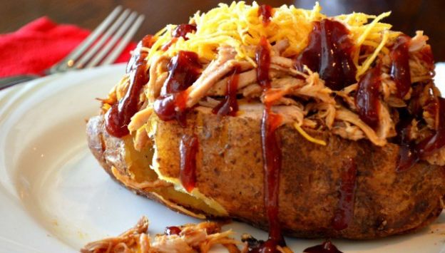 BBQ Stuffed Baked Potato