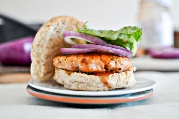 BBQ Salmon Burgers