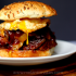 Grilled barbecue bacon meatloaf sandwich