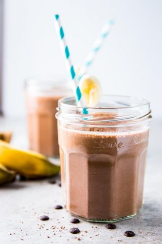 Chocolate Peanut Butter Banana Smoothie