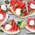Spicy Grilled Watermelon With CrEme Fraiche