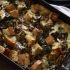 Kale and Mushroom Bread Pudding