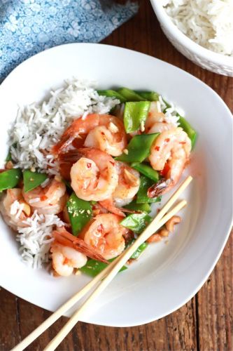 Sweet Chili Shrimp Stir Fry