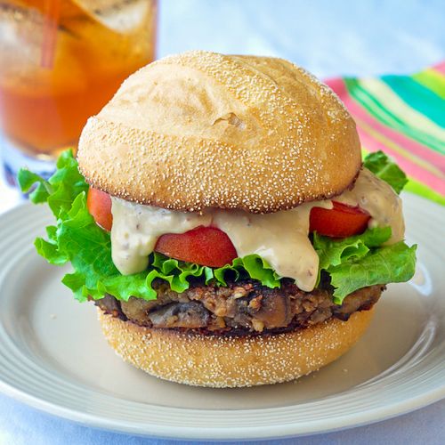 Vegetarian Mushroom Burger