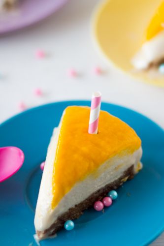 Vegan Mango Coconut Cheesecake