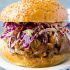 Slow Cooker Pulled Pork Sandwiches with Rainbow Slaw