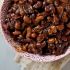 Beer-braised ham and baked beans