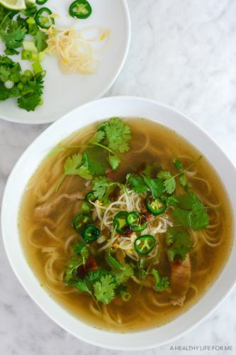 Pho beef noodle soup